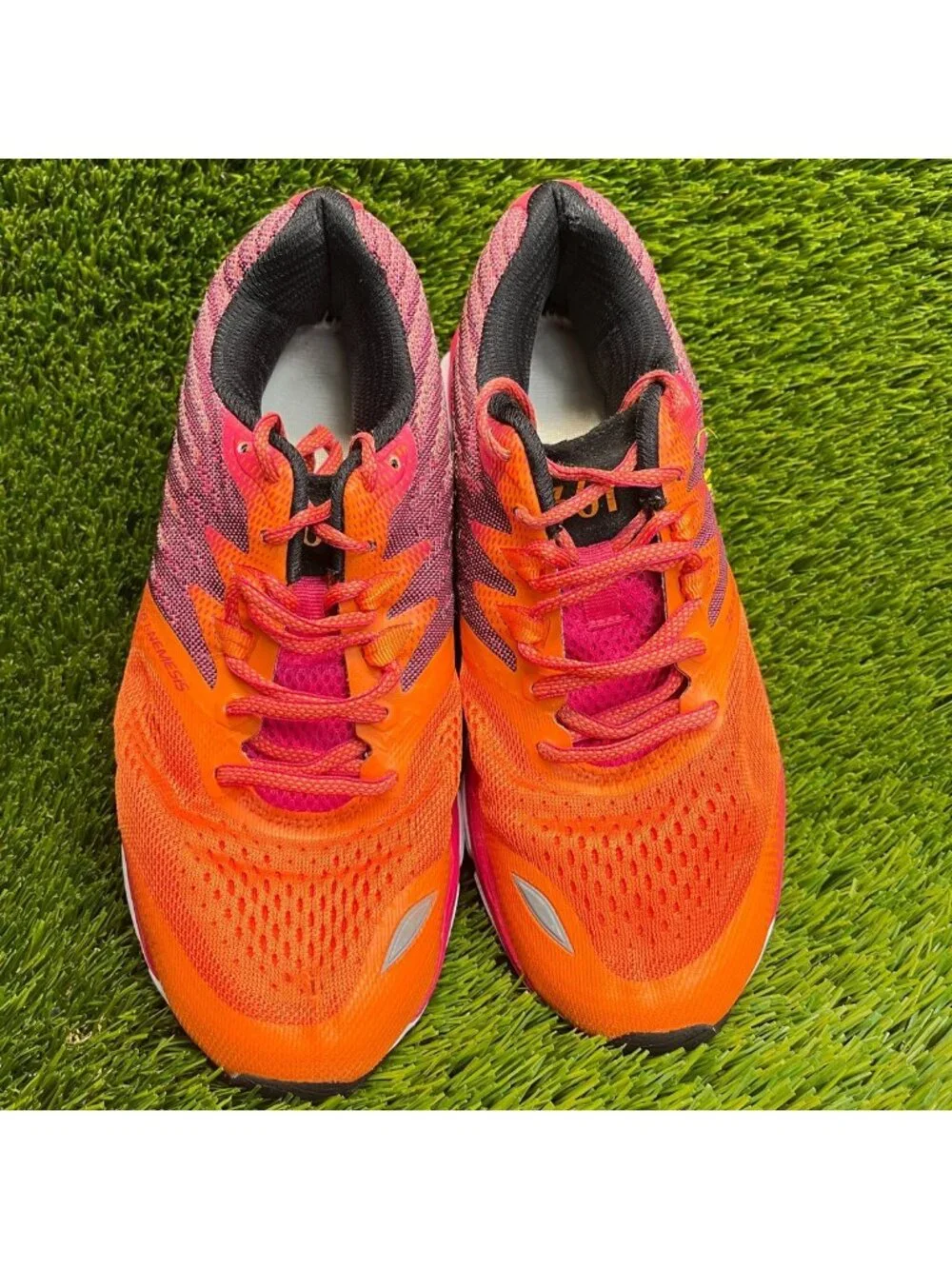 361 Degrees Nemesis Womens Size 8 Orange Pink Athletic Running Shoes Sneakers
